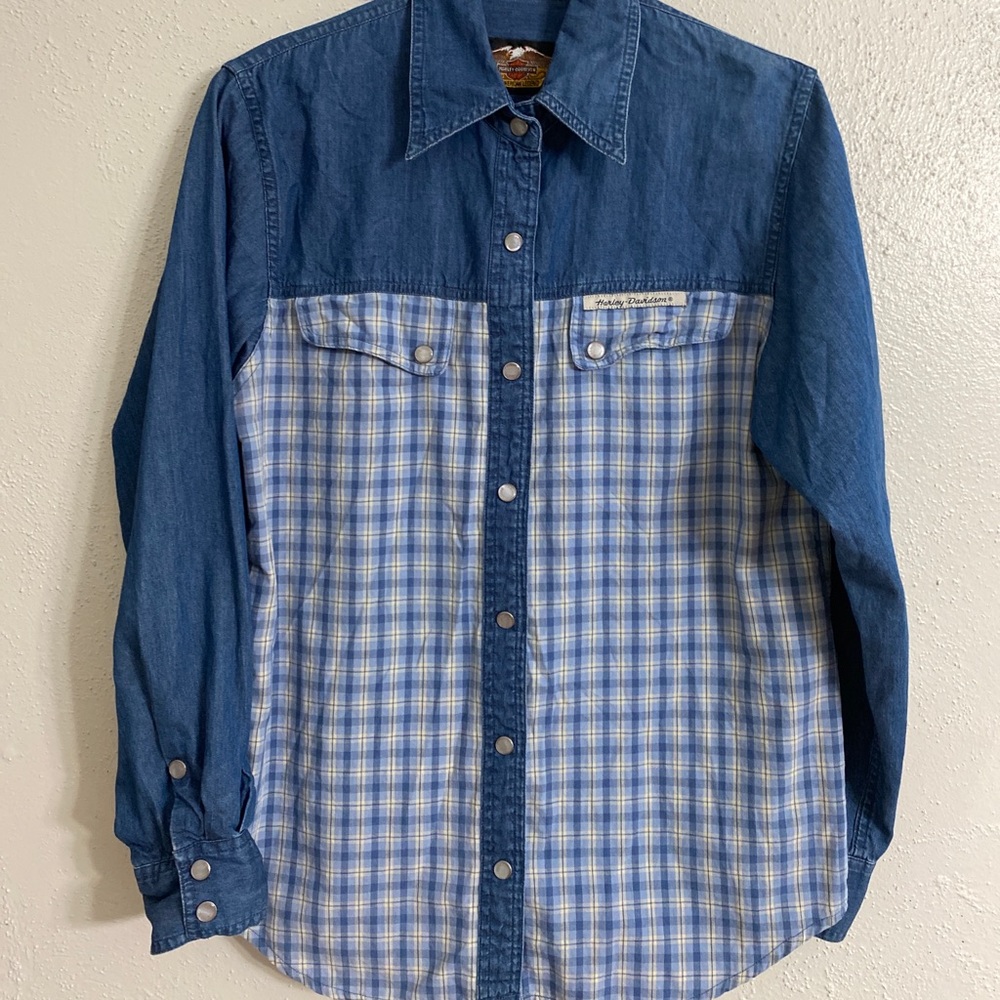 Vintage Harley Davidson Long Sleeve Shirt Woman’s